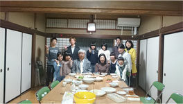 青年会で送別会