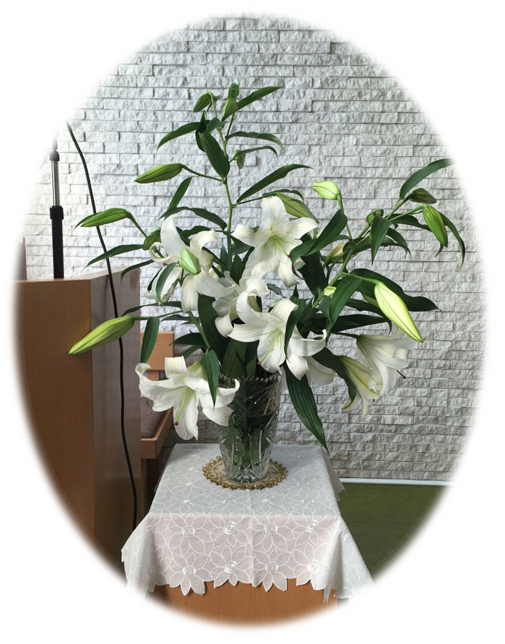 2016イースター、百合の花